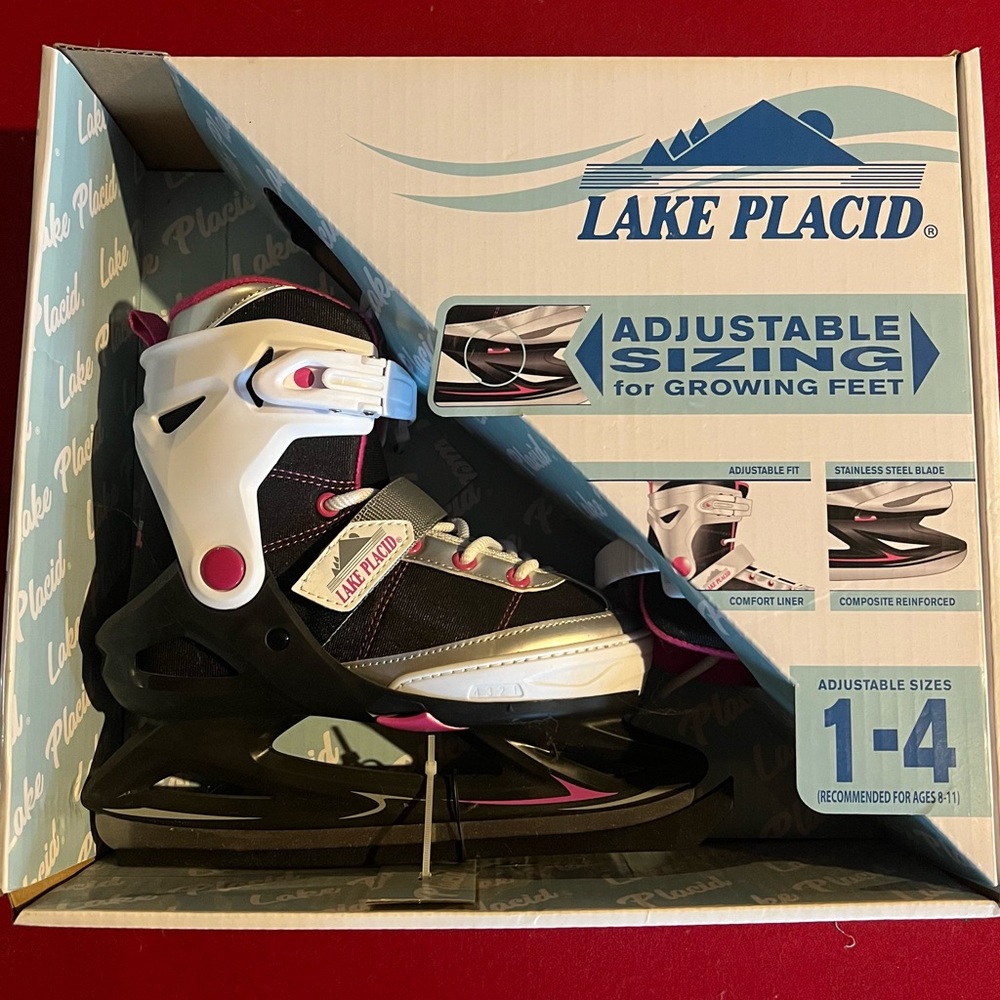 Lake Placid Adjustable Ice Skates 1-4